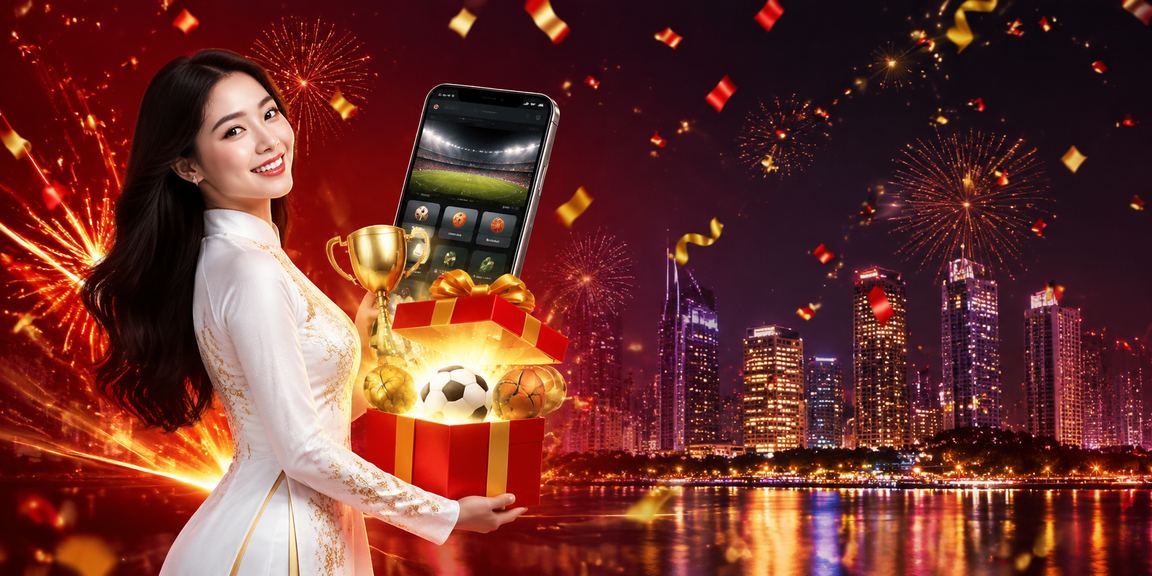 Phụ nữ Hà Nội mặc áo dài sử dụng điện thoại để đăng ký và tham gia cá cược thể thao trực tuyến