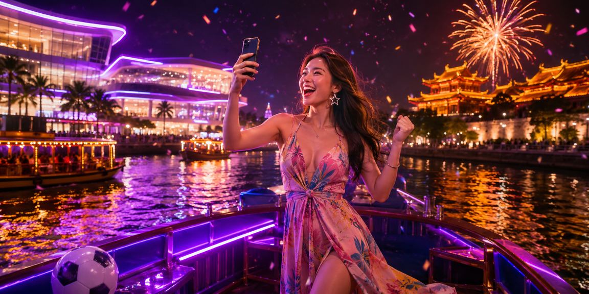 Sân bóng đá chuyên nghiệp với ánh đèn neon tại Huế